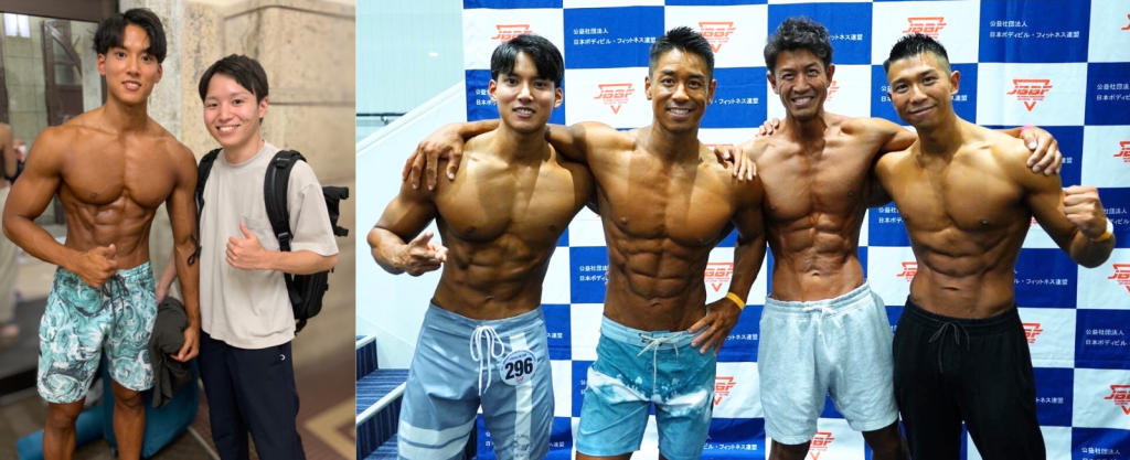 フィジークの大会に出場するアドヴィックス従業員